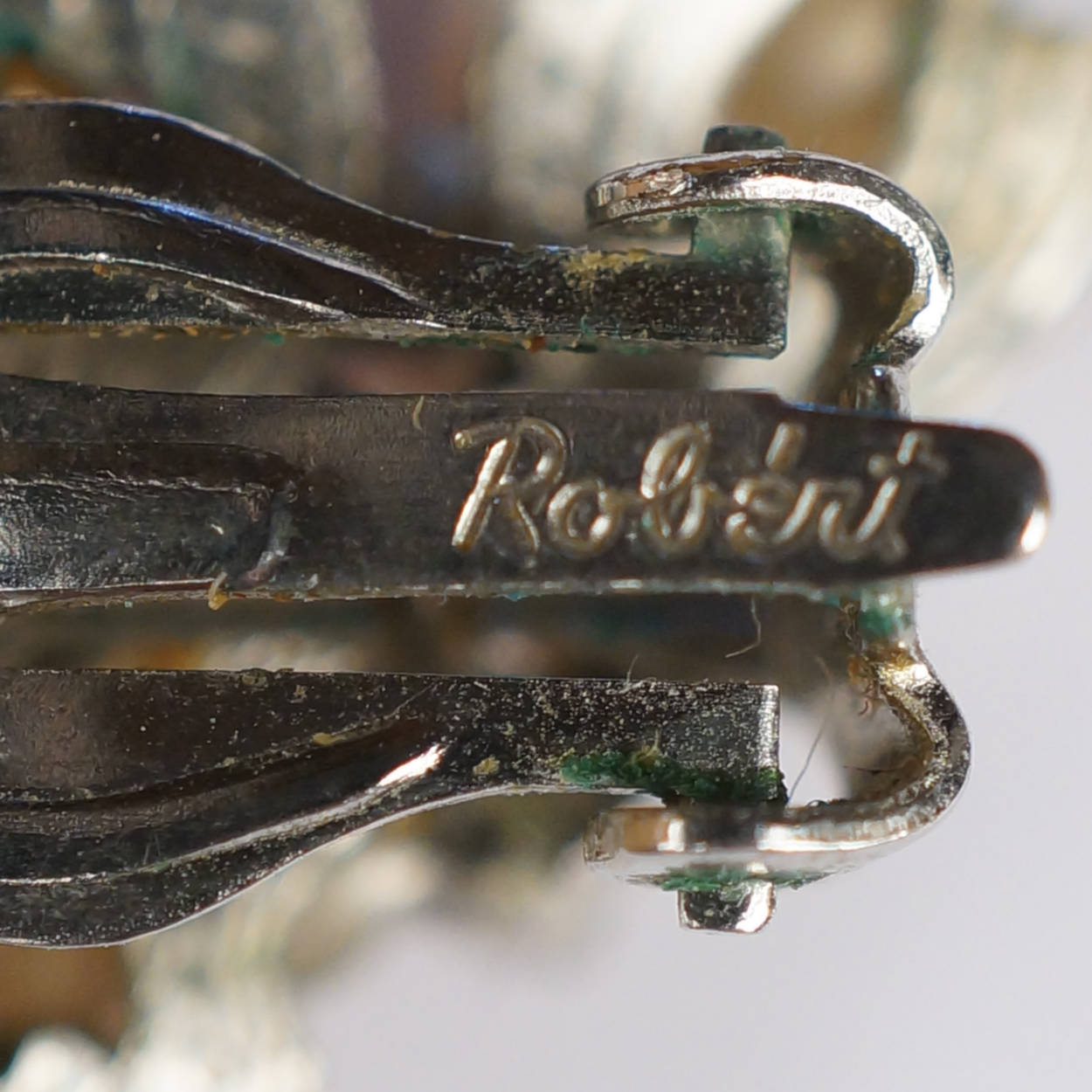 Vintage Rhinestone Brooch and Earrings Demi Parure - Original by Robert - Poppy's Vintage Clothing