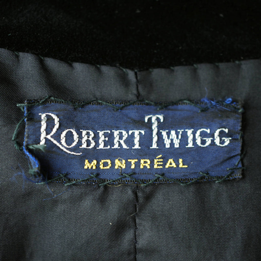 Vintage 1960s Mini Dress Black Velvet Montreal Couture Sz M - Poppy's Vintage Clothing