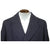 Vintage 1940s Mens Wool Coat Overcoat Slate Blue Size L XL The Trooper - Poppy's Vintage Clothing