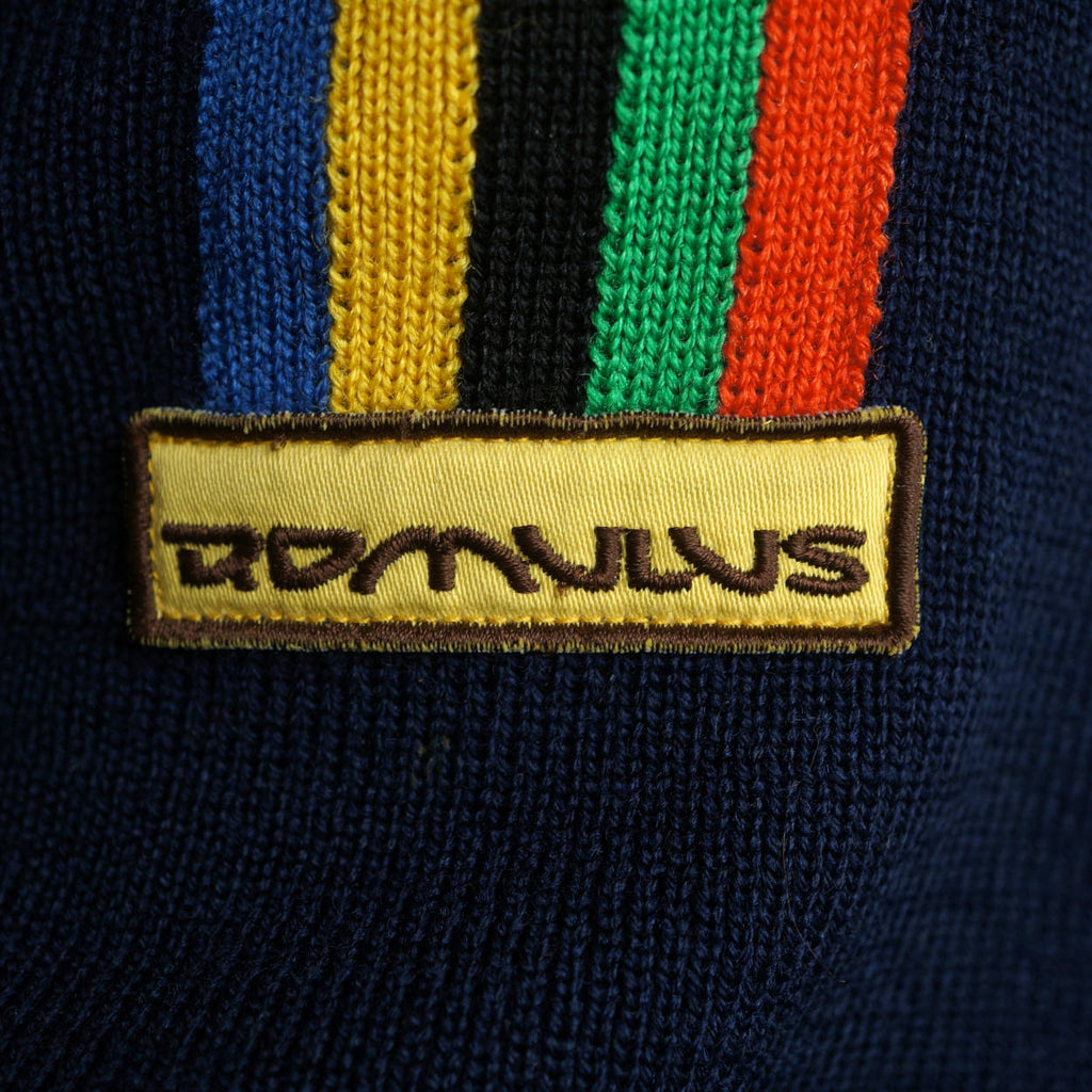 Vintage 1970s Swiss Ski Sweater Zip Up Wool Cardigan Romulus St Moritz 1974 S M - Poppy's Vintage Clothing