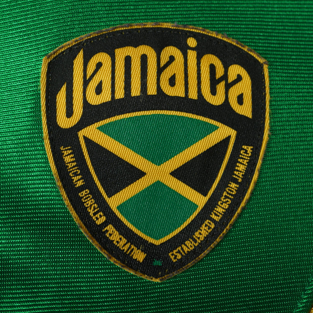 Jamaican Bobsled Team Jacket Jamaica Bobsleigh 1988 Olympics Roots Canada Size M - Poppy's Vintage Clothing