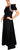 Vintage 1980s Black Silk Evening Gown One Shoulder with Rhinestones Rose Taft - Poppy's Vintage Clothing