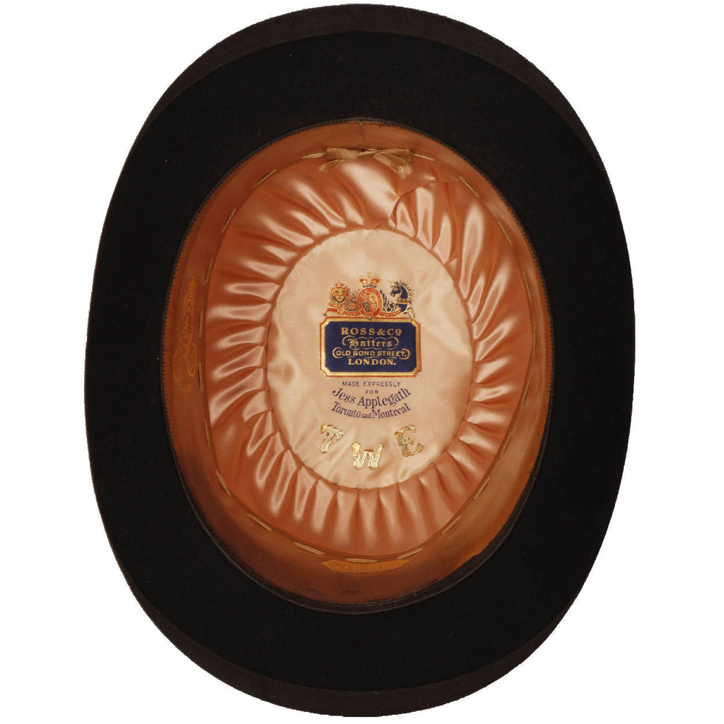 Vintage Mens English Bowler Derby Hat Ross &amp; Co London XXL 7 3/4 - Poppy's Vintage Clothing