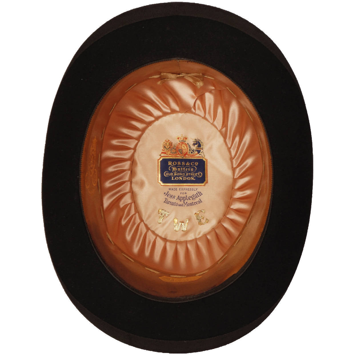 Vintage Mens English Bowler Derby Hat Ross &amp; Co London XXL 7 3/4 - Poppy's Vintage Clothing