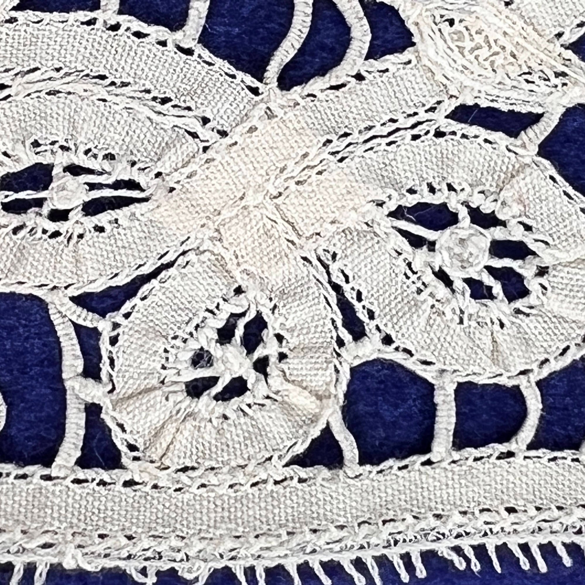 Large Antique Lace Collar Honiton Hand Made Victorian Era