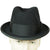 Vintage 1950s Royal Stetson Homburg Black Fur Felt Fedora Hat Size 7 - Poppy's Vintage Clothing