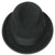 Vintage 1950s Royal Stetson Homburg Black Fur Felt Fedora Hat Size 7 - Poppy's Vintage Clothing