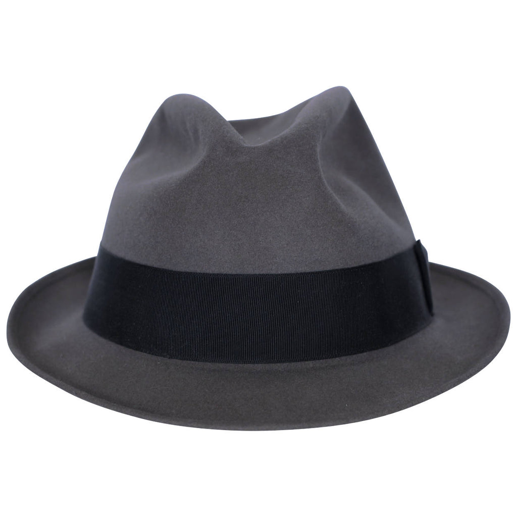 Vintage 1950s Mens Stetson Fedora Hat Grey Large 7 1/4 Canada - Poppy's Vintage Clothing