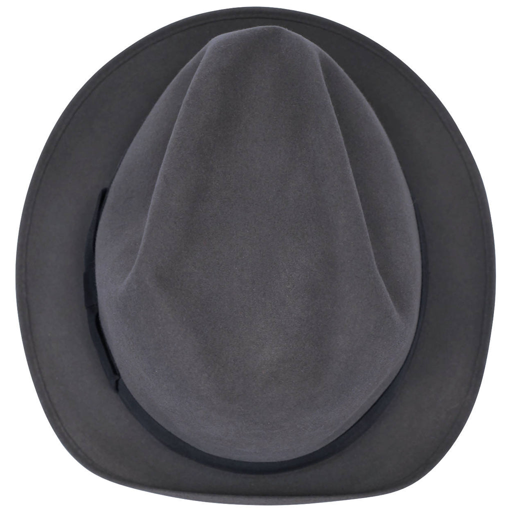 Vintage 1950s Mens Stetson Fedora Hat Grey Large 7 1/4 Canada - Poppy's Vintage Clothing