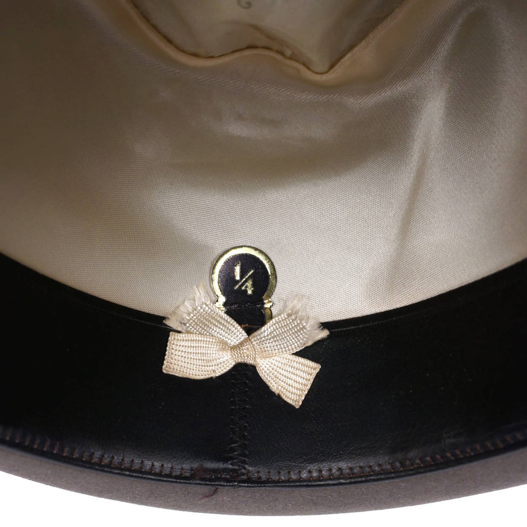 Vintage 1950s Mens Stetson Fedora Hat Grey Large 7 1/4 Canada - Poppy's Vintage Clothing