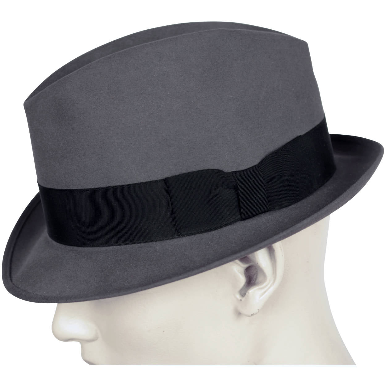 Vintage 1950s Mens Stetson Fedora Hat Grey Large 7 1/4 Canada - Poppy's Vintage Clothing