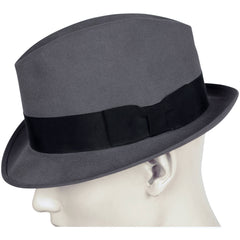 Vintage 1950s Mens Stetson Fedora Hat Grey Large 7 1/4 Canada - Poppy's Vintage Clothing
