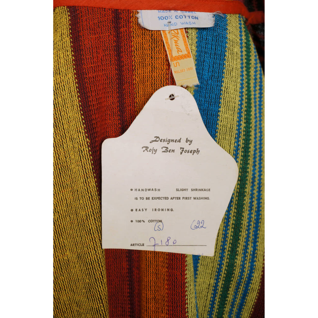 Vintage 1960s Caftan Dress Designer Israel Fashion - Rikma - Rozi Ben Yosef NWT Unused - Poppy's Vintage Clothing