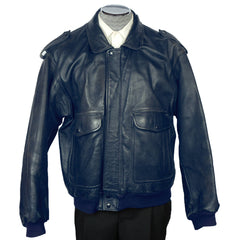 Mens Vintage Leather Jacket Rudsak Cowhide Bomber Style XXL - Poppy's Vintage Clothing