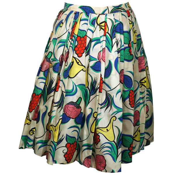 1950's antique Paris Couture Silk Skirt