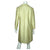 Vintage 1960s Beaded Silk Dress &amp; Coat Set Light Green Custom Made Size L XL - Poppy's Vintage Clothing