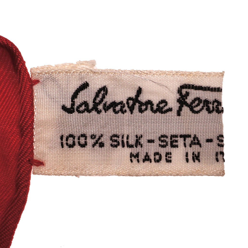 Salvatore Ferragamo Birds and Fruit Silk Twill Scarf 34” Square Made in Italy - Poppy's Vintage Clothing