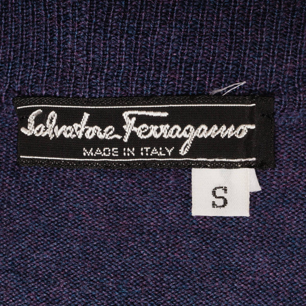 Vintage 1980s Salvatore Ferragamo Silk Blouse and Sweater Set