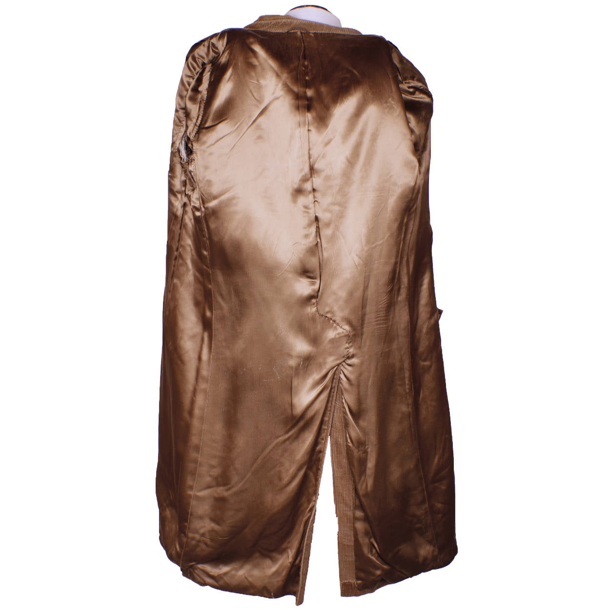 Vintage 70s Corduroy Mens Trench Coat Overcoat Samuelsohn American Hustle Style - Poppy's Vintage Clothing