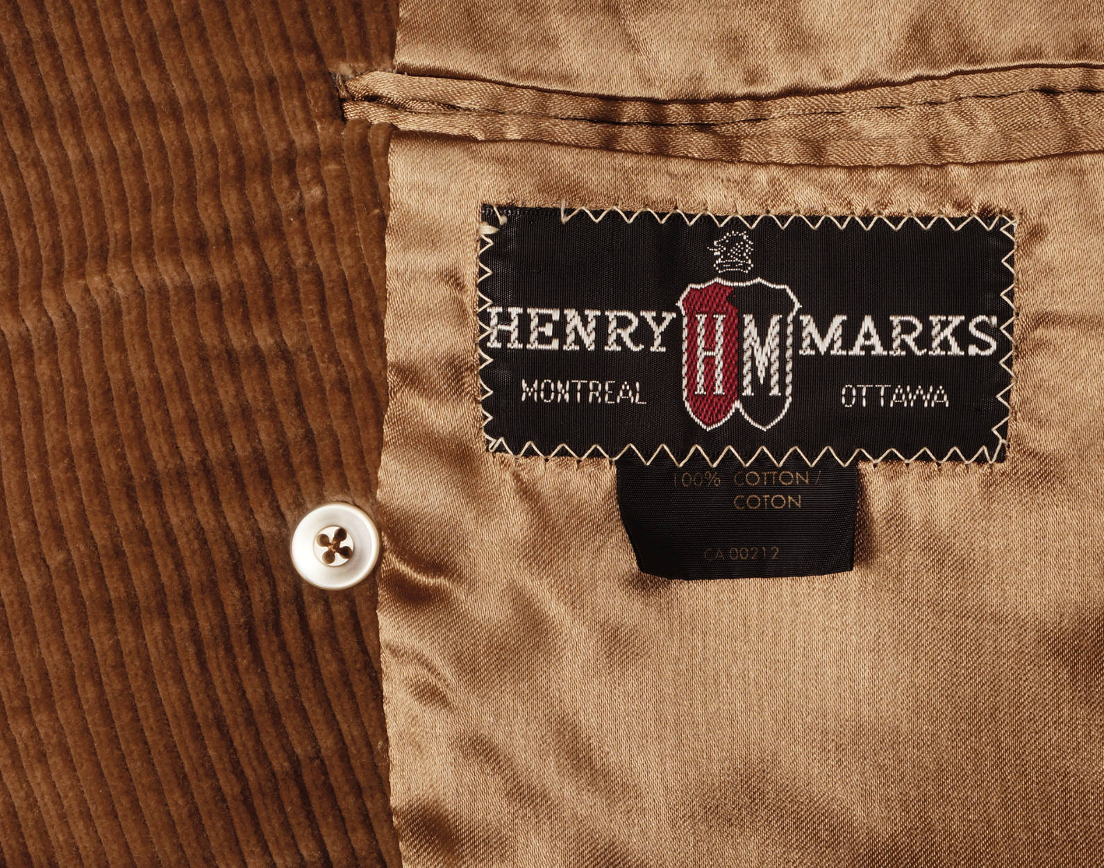 Vintage 70s Corduroy Mens Trench Coat Overcoat Samuelsohn American Hustle Style - Poppy's Vintage Clothing