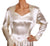 Vintage 1950s Satin Bridal Wedding Dress  -  M - L - Poppy's Vintage Clothing