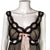 Vintage 50s Black Nylon Nightie Nightgown Saxon Lingerie