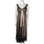 Vintage 50s Black Nylon Nightie Nightgown Saxon Lingerie