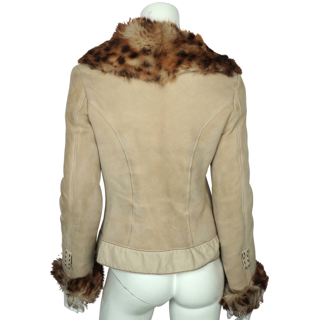 Vintage 70s Shearling Jacket Schianto Italy Ladies Size S M - Poppy's Vintage Clothing