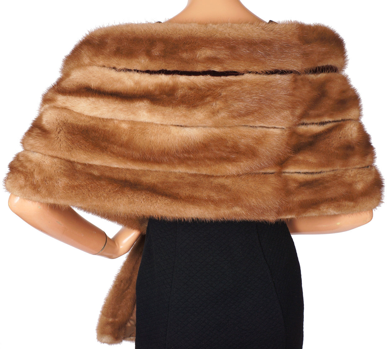 Vintage Elsa Schiaparelli Paris Mink Fur Stole Wrap 1950s Glamour - Poppy's Vintage Clothing