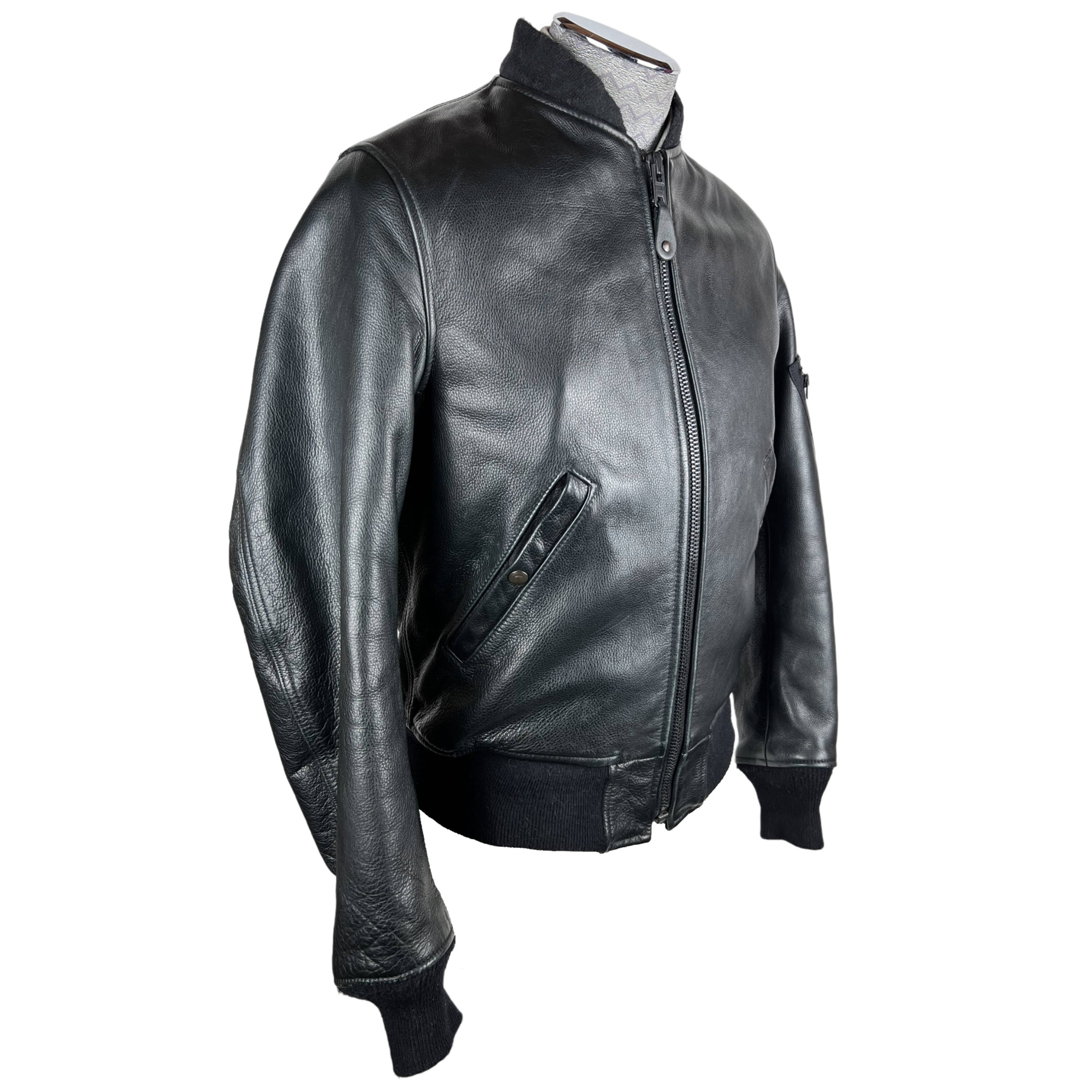 Schott Bros Leather Flight Jacket MA1 224 Pebble Finish Sml