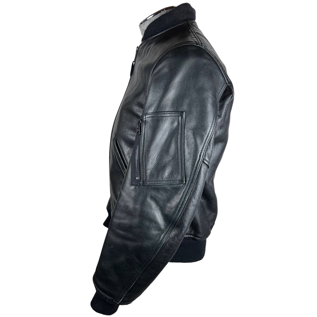 Schott Bros Leather Flight Jacket MA-1 224 Pebble Finish Sml