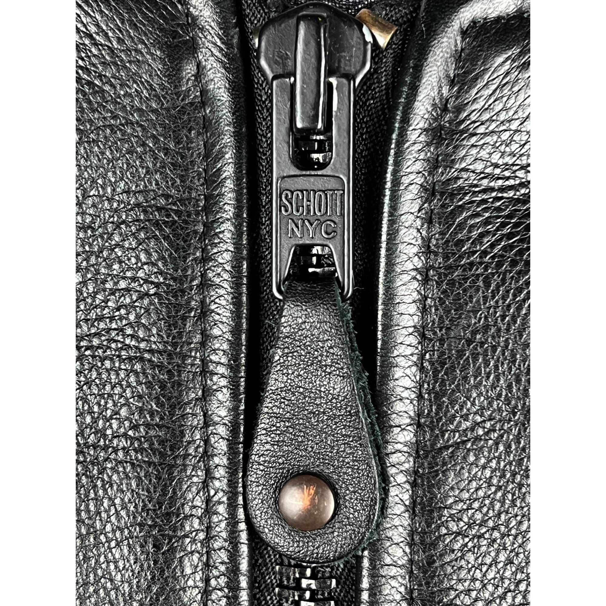 Schott Bros Leather Flight Jacket MA-1 224 Pebble Finish Sml