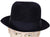 Vintage 1950s Scott and Co  of London Mens Trilby Fedora Hat Midnight Blue 7 1/4 - Poppy's Vintage Clothing