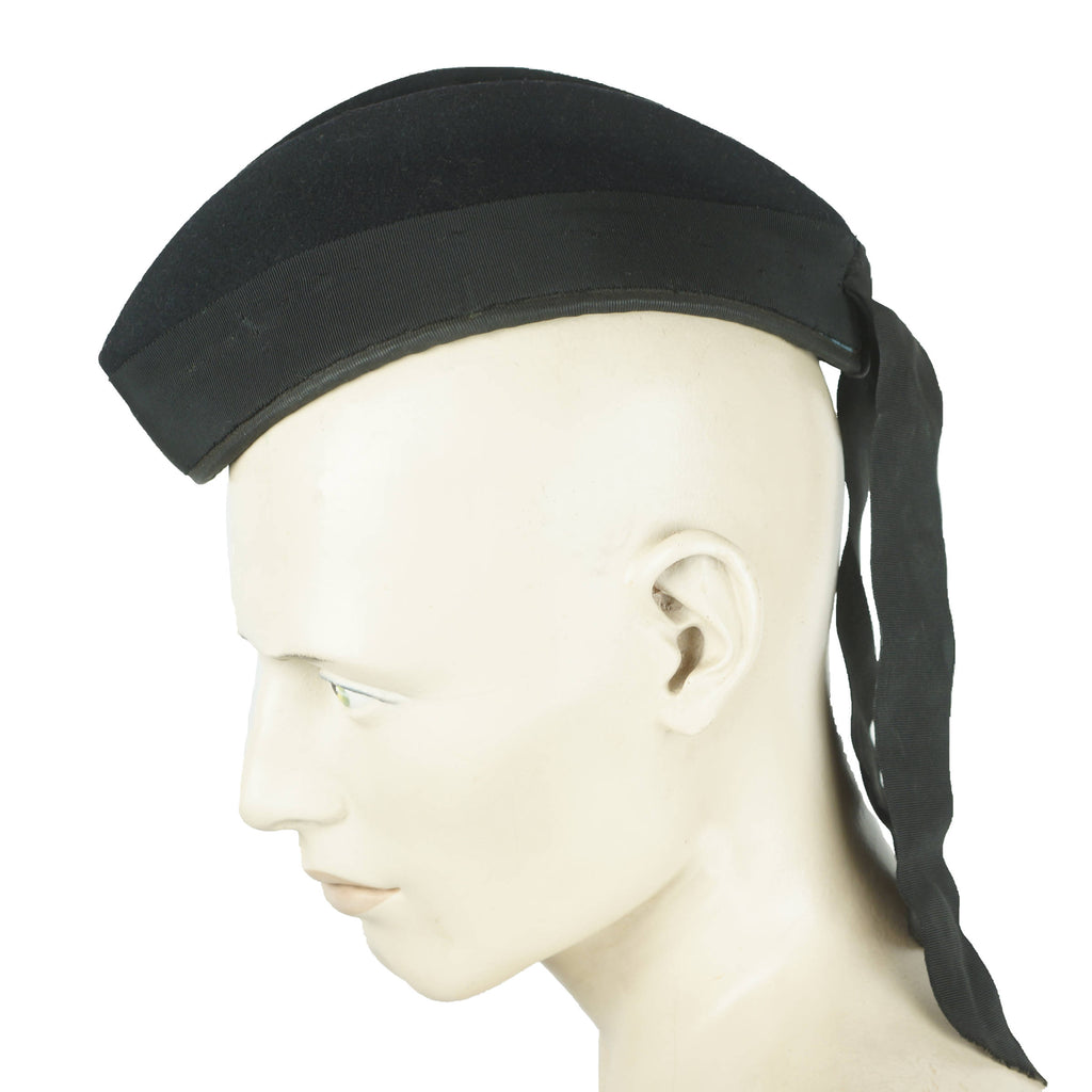 Vintage Scottish Glengarry Bonnet Cap Black Watch