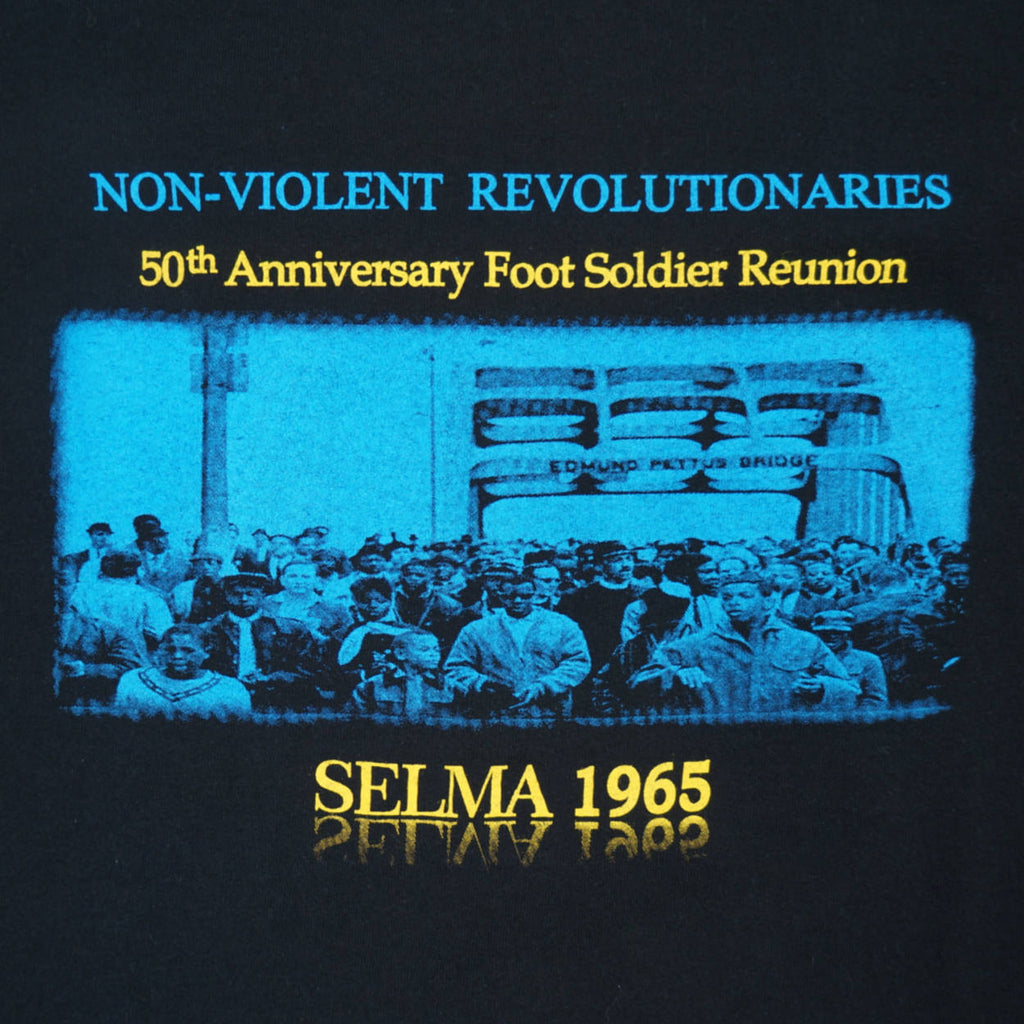Edmund Pettus Bridge T Shirt Selma 1965 Good Trouble Foot Soldiers Reunion - Poppy's Vintage Clothing