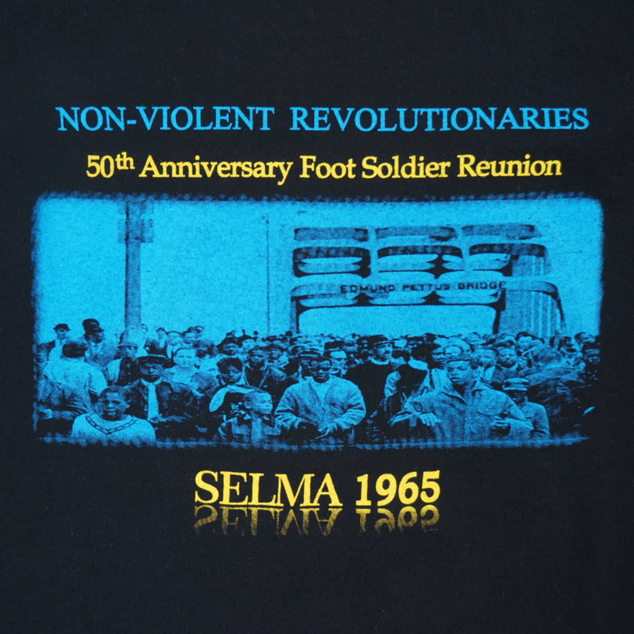 Edmund Pettus Bridge T Shirt Selma 1965 Good Trouble Foot Soldiers Reunion - Poppy's Vintage Clothing