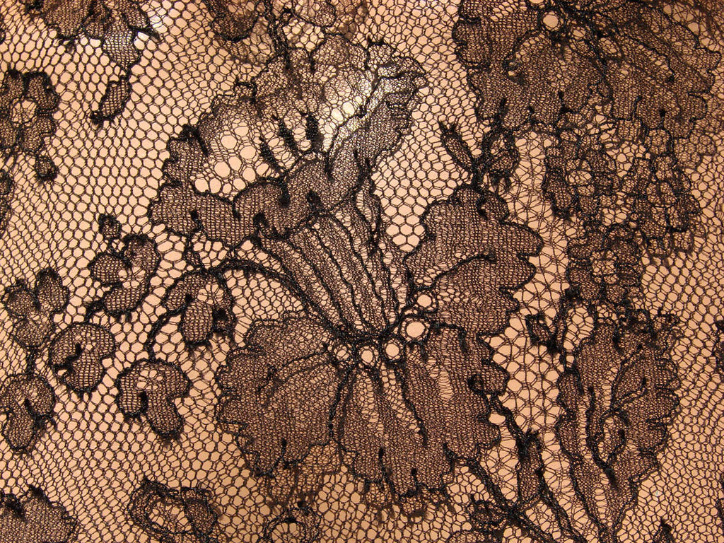 1980s Vintage Cocktail Dress by Serge et Real Montreal in Brown Lace - Poppy's Vintage Clothing