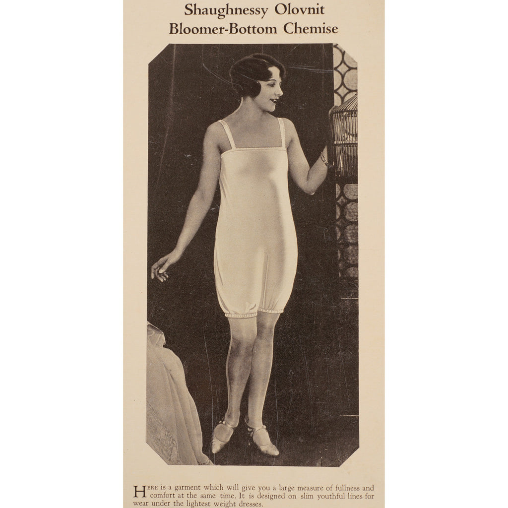 Vintage 1920s Underwear Bloomer Chemise Catalog Promo Ad Shaugnessy Olovnit Lingerie - Poppy's Vintage Clothing