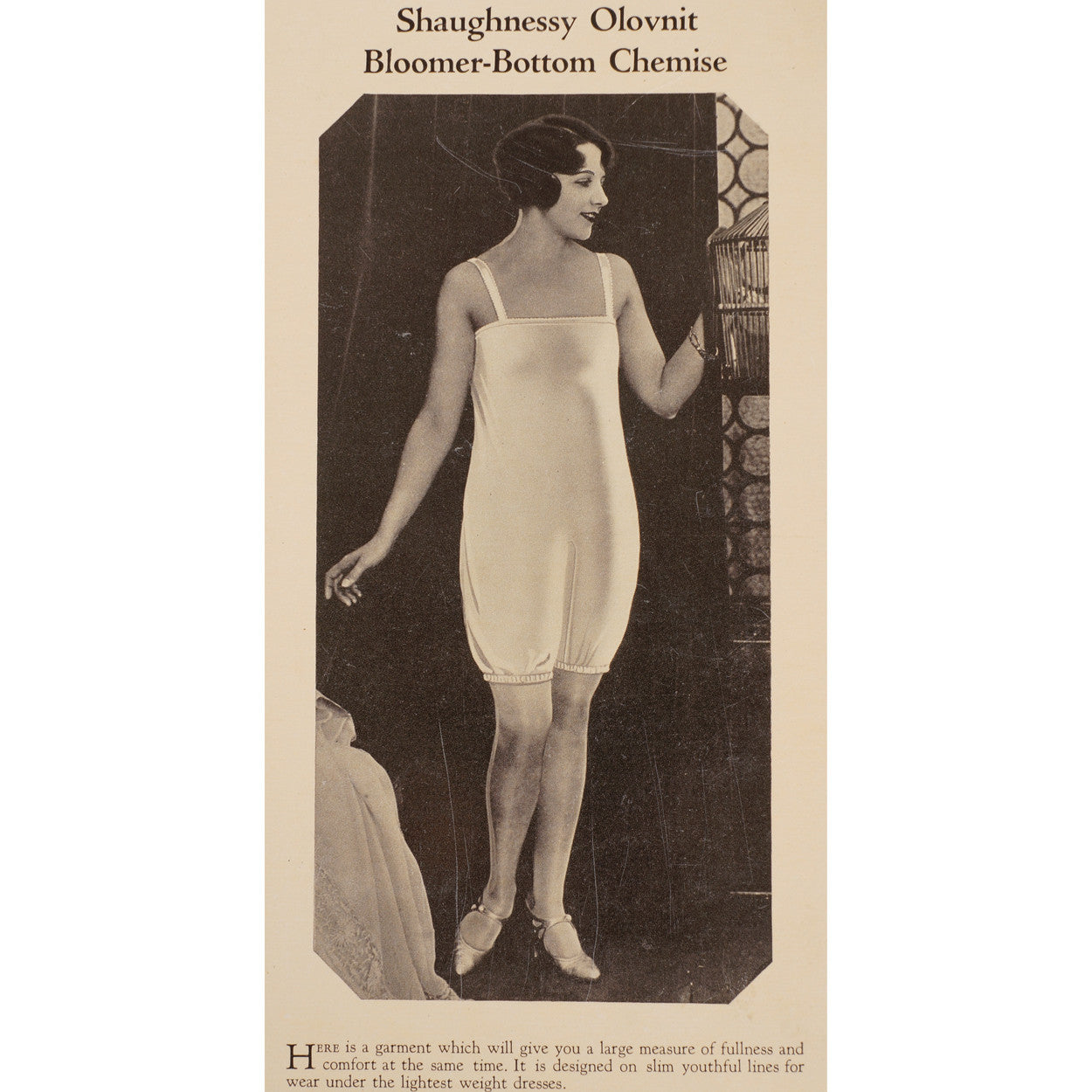 Vintage 1920s Underwear Bloomer Chemise Catalog Promo Ad Shaugnessy Olovnit Lingerie - Poppy's Vintage Clothing