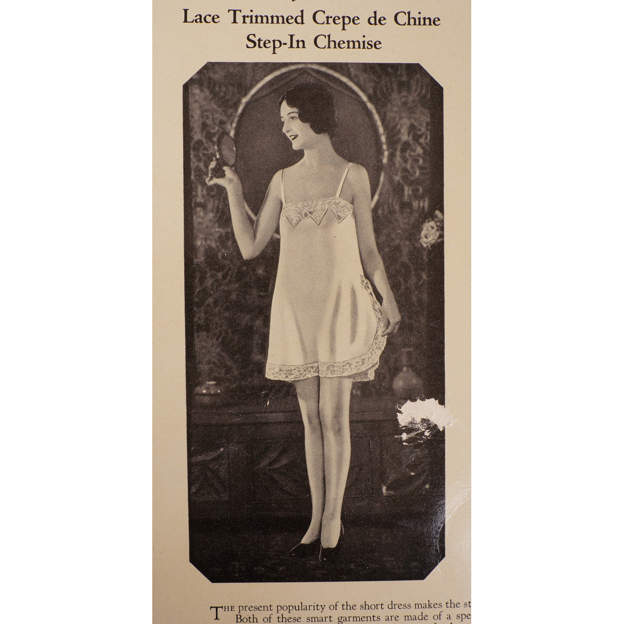 Vintage 1920s Lingerie Trade Sales Promo Sheet Shaugnessy Olovnit Ad Step-In Chemise Teddy - Poppy's Vintage Clothing