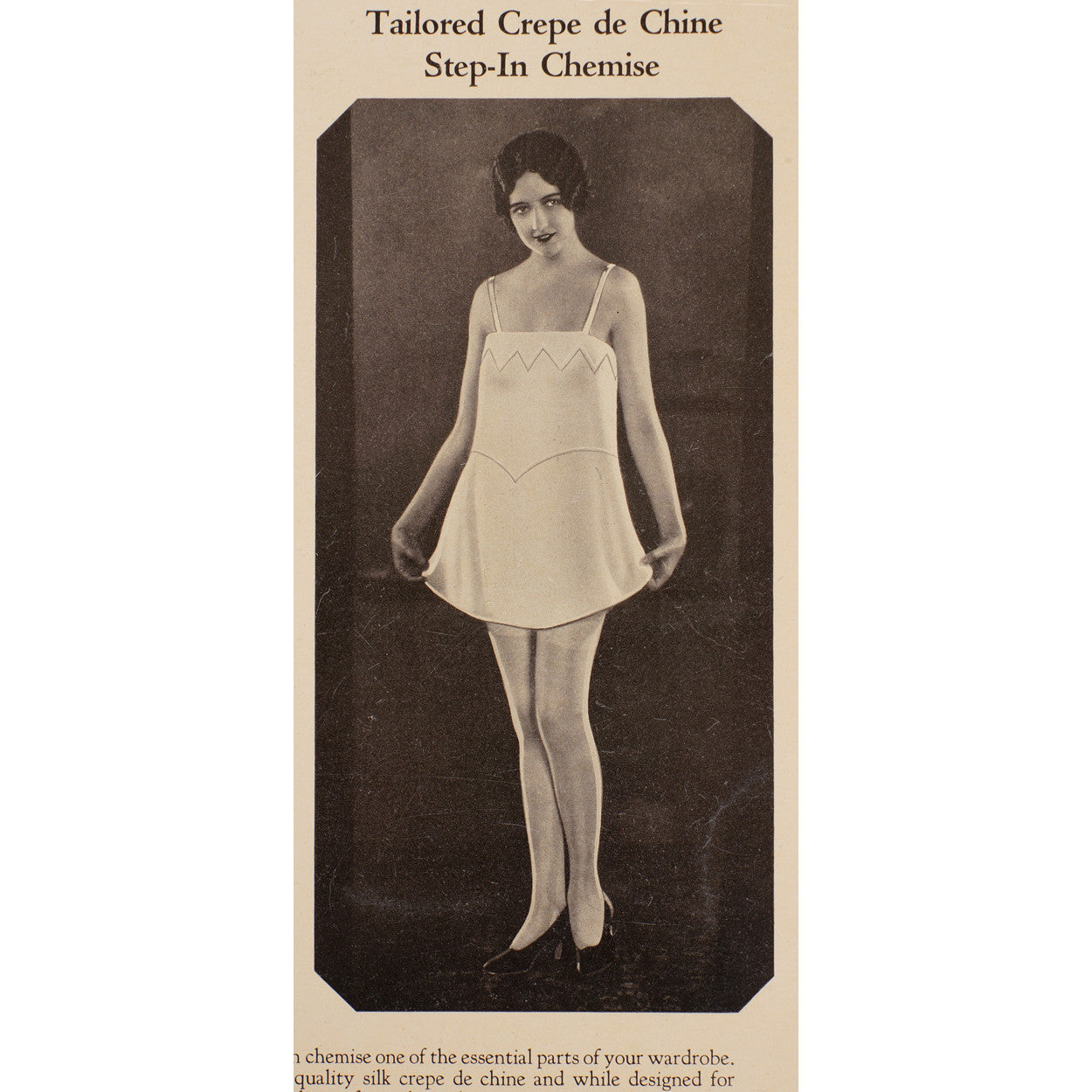 Vintage 1920s Lingerie Trade Sales Promo Sheet Shaugnessy Olovnit Ad Step-In Chemise Teddy - Poppy's Vintage Clothing