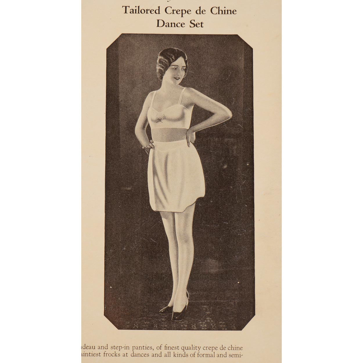 Vintage 1920s Flapper Dance Set Catalog Insert Shaugnessy Olovnit Lingerie - Poppy's Vintage Clothing