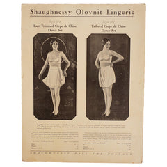 Vintage 1920s Flapper Dance Set Catalog Insert Shaugnessy Olovnit Lingerie - Poppy's Vintage Clothing