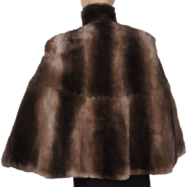 Vintage 1940s Sheared Beaver Fur Cape Size M - Poppy's Vintage Clothing