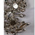 Vintage 1960s Sherman Rhinestone Brooch Black & Clear Floral Swirls Signed - Poppy's Vintage Clothing