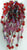 Sherman Red & Pink Crystal Brooch Dangling Waterfall - Poppy's Vintage Clothing