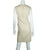 Vintage 60s Summer Dress Sleeveless Beige Linen Sheath Sz M - Poppy's Vintage Clothing