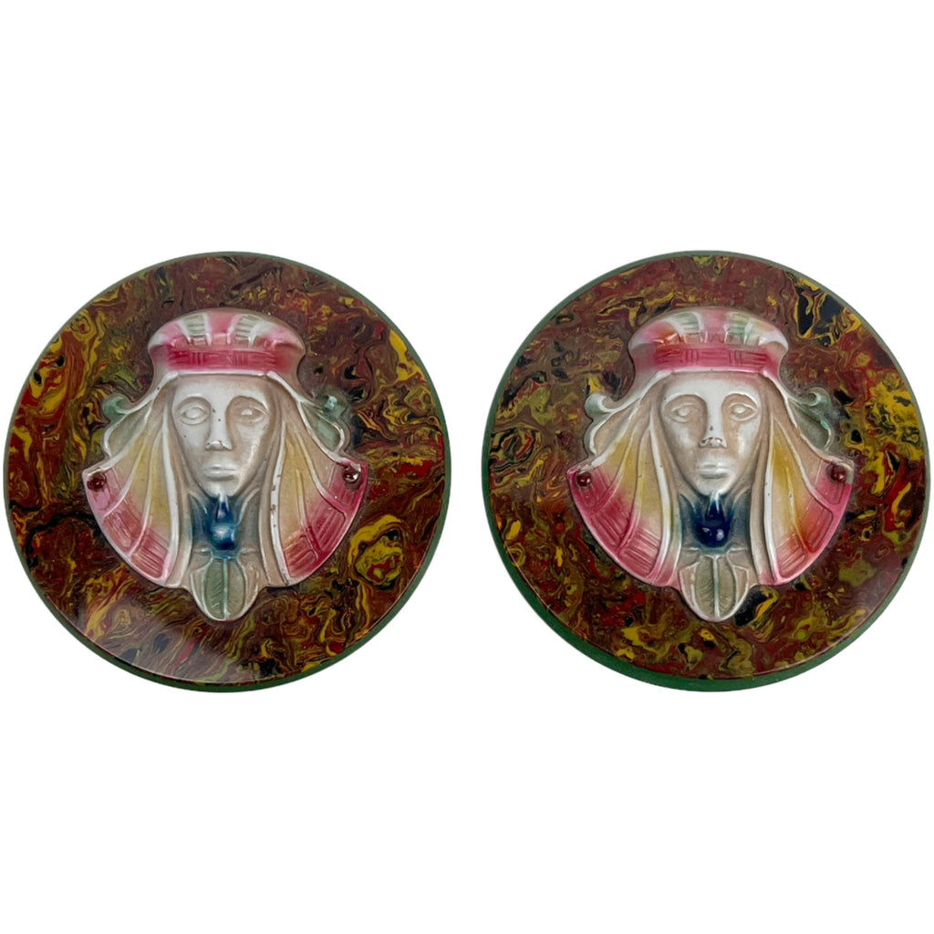 1920s The Sheik Antique Celluloid Button 3 1/8” Large