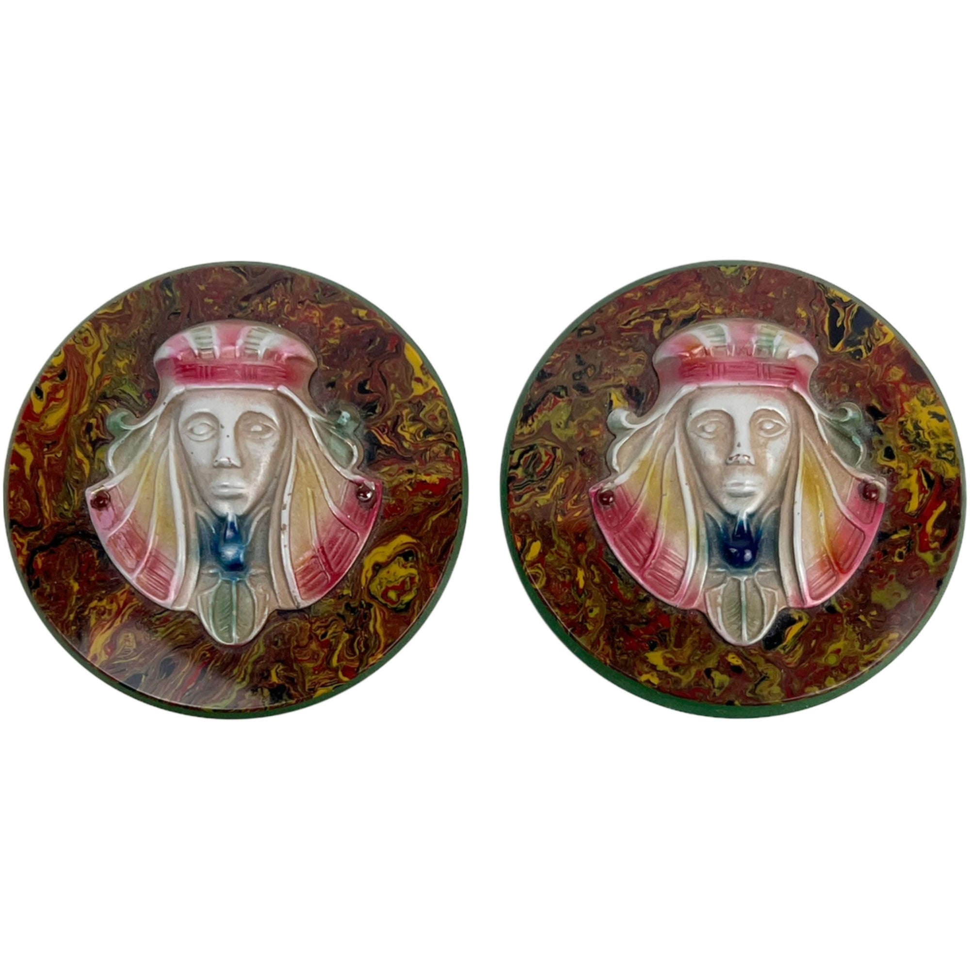 1920s The Sheik Antique Celluloid Button 3 1/8” Large