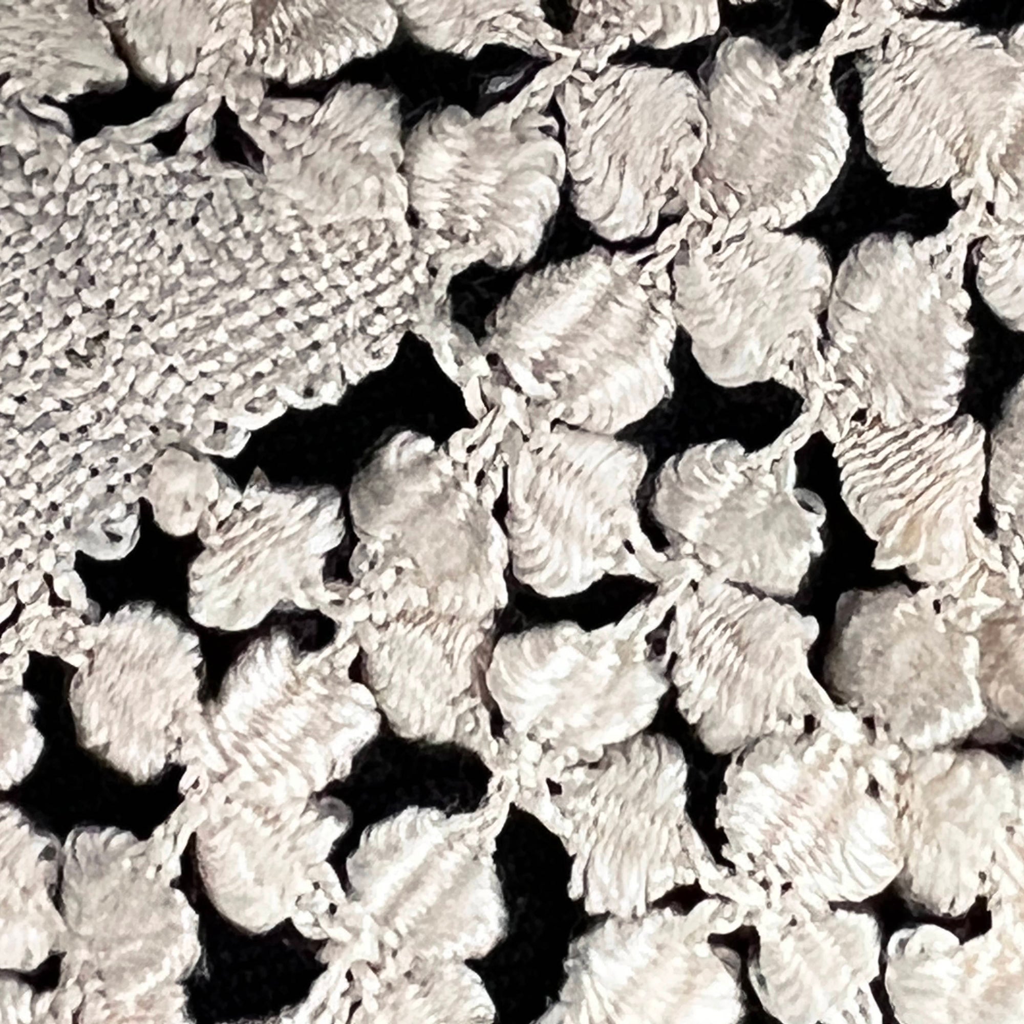 Large Antique Maltese Silk Lace Collar Hand Made Victorian
